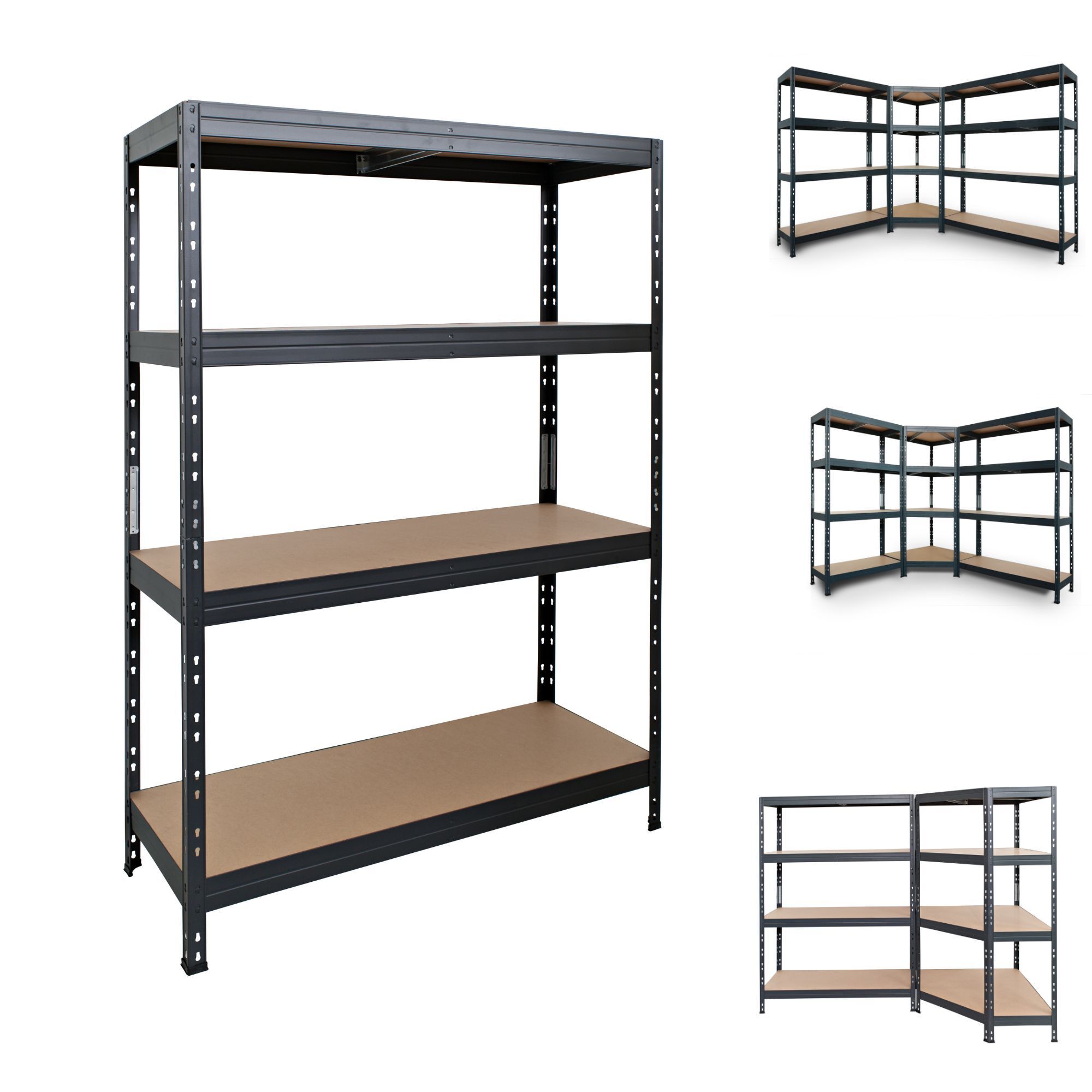 AR Shelving, AR Shelving Versatile Combinable Shelving Collection 48in.W, Height 71 in, Width 48 in, Depth 18 in, Model# TR18S402KHGDD8US0